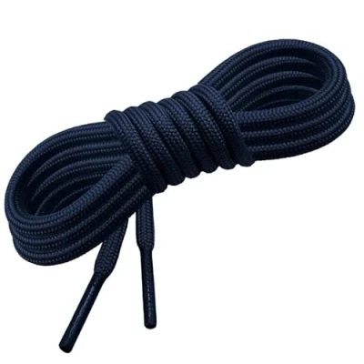 Afbeelding van GOOD STUFF Veters van polyester, verkrijgbaar in verschillende maten en kleuren, 90 cm 120 cm, wit, zwart, grijs Blauw, platte ronde vormen, Tondi