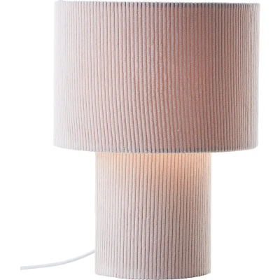 Afbeelding van Brilliant Tony Tafellamp E27 max 1x25W Ribstof Wit