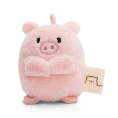Afbeelding van Knuffel Varken Onk 5 cm roze Zacht speelgoed gemaakt van pluche, schattig pluchen knuffeldier om mee te knuffelen en spelen, voor kinderen volwassenen