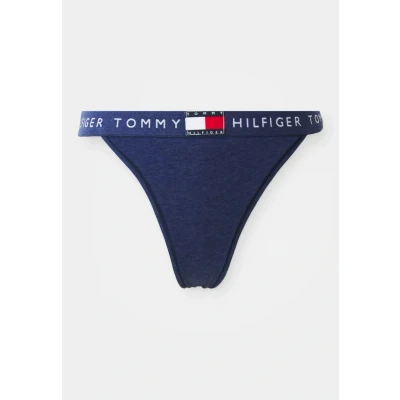 Afbeelding van Tommy Hilfiger Heritage Classic Thong String, Dames, Maat: 40 42, Navy heather