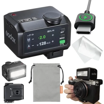 Afbeelding van GODOX IT30PRO N TTL Mini Camera Flitser, IT30 Pro HSS 1/8000s Flash, Compatibel met Nikon Z6III, Z8, Z5, Z50II, Z50, Zfc, Z6II, Z30, Z6, Z7II, Z9 (Zwart)