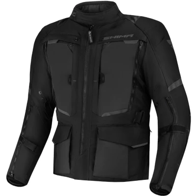 Afbeelding van SHIMA HERO 2.0 Motorjack voor heren All Season Adventure Cordura tourjas met waterdichte membraanverwarmingslaag, CE pantserpads, breedteaanpassing (zwart, 3XL)