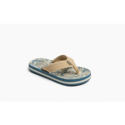 Afbeelding van Reef Kids Ahi teenslippers ecru/blauw