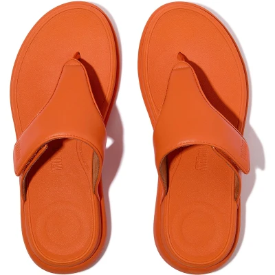 Afbeelding van FitFlop F Mode Go Adjustable Flatform Toe Post Sandals ORANJE Maat 37