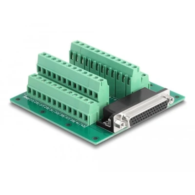 Afbeelding van Delock D Sub HD 44 Pin Buchse zu Terminalblock für Hutschiene Deloc