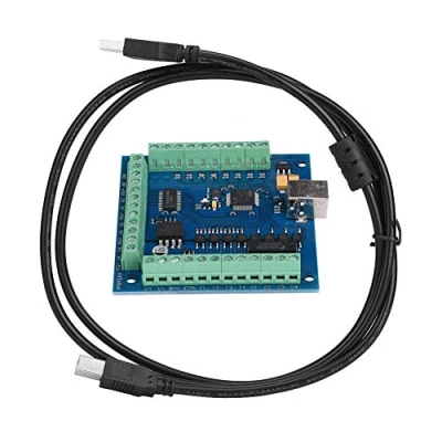 Afbeelding van MACH3 Motion Card, 100 KHz USB CNC Controller Card Breakout Board voor graveren, Surpport Emergency Input/Limit Switch, met 1 Status LED