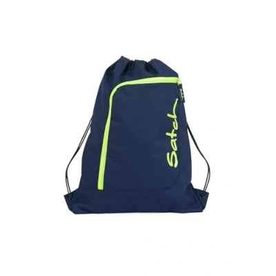Afbeelding van satch Sporttas van 12 liter, aan de rugzak te bevestigen, vak met ritssluiting, Toxic Geel Donkerblauw, Eén maat, Sports