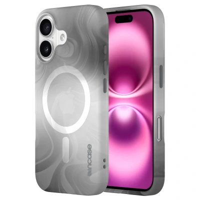 Afbeelding van Apple iPhone 16 MagSafe Hoesje Gerecycled kunststof Incase Hardcase/Backcover Grijs Telefoonhoesje Shockproof/Valbescherming