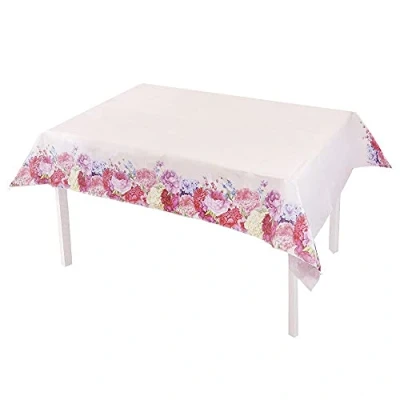 Afbeelding van Talking Tables Truly Scrumptious Papieren tafelkleed, bloemenpatroon, ideaal voor bruiloft, babyshower, middagthee, verjaardagsfeest, mooi design, 120 x 180 cm