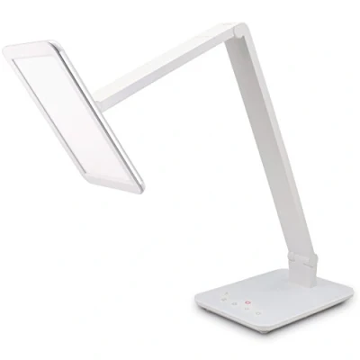 Afbeelding van FeinTech LTL00100 LED bureaulamp lichtkleur warm wit tot koud dimbaar 550 lm, aluminium, ABS kunststof, acrylglas, wit, 37 x 15 43,5 cm