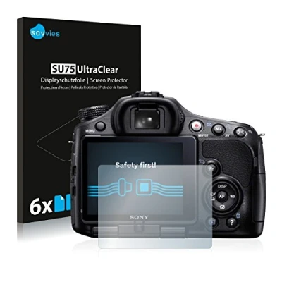 Afbeelding van Savvies (6 Stuks) Schermbeschermer voor Sony Alpha 65V (SLT A65V) Screen Protector Ultra Transparant