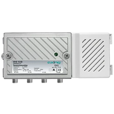 Afbeelding van Axing BVS 15 68 huisaansluitversterker (38dB, 1006MHz, 100dBµV) met actief terugkanaal 5 65 MHz
