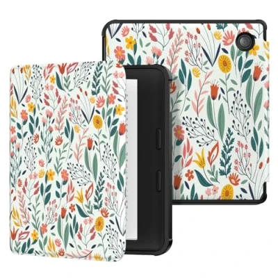 Afbeelding van MoKo Case for Kobo Libra Colour 7&quot; 2024 Release, Ultra Slim Lightweight with Auto Wake/Sleep Cover Folio 2024, Flowers