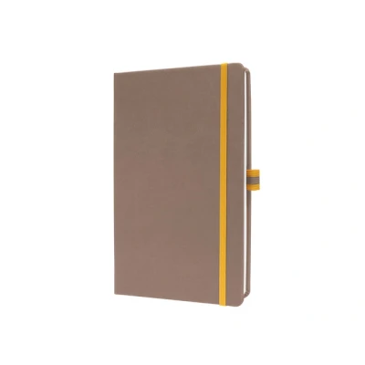 Afbeelding van SIGEL LS102 Notizbuch Linescape, ca. A5, kariert, braun, gelb: Notebook Sun, Hardcover