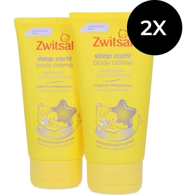 Afbeelding van Zwitsal Slaap Zacht Body Crème 2 x 150 ml