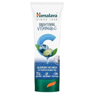Afbeelding van Himalaya Verhelderende Vitamine C Blueberry Face Wash, Gezichtsreiniger, Doffe Huid Verwijderen, 100 Ml