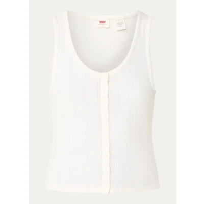 Afbeelding van Levi&#039;s DRY Goods Pointelle TANK Top, Dames, Maat: Large, Gardenia