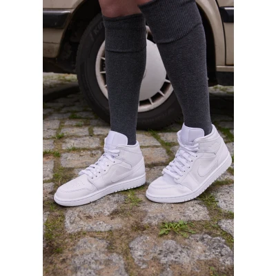 Afbeelding van Jordan WMNS AIR 1 MID 365 Sneakers hoog, Dames, Maat: 35.5, White Leer en imitatieleer