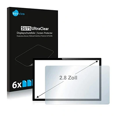 Afbeelding van Savvies Screenprotector voor Touch Panel PC&#039;s met 2.8 inch scherm [44 mm x 58.2 mm, 4:3] Folie Beschermfolie transparant (6 Stuks)