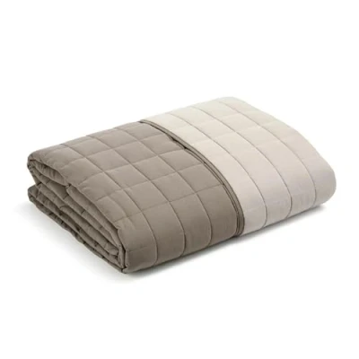 Afbeelding van Caleffi Sprei, gewatteerd, modern, eenkleurig, voor tweepersoonsbed, hazelnoot