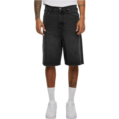 Afbeelding van Urban Classics Heavy Jeansshort, Heren, Maat: W33, Black washed