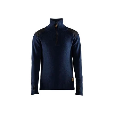 Afbeelding van Blaklader Wollen sweater 4630 1071 Donkerblauw/Donkergrijs S
