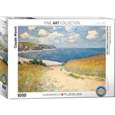 Afbeelding van Eurographics PATH Through THE Wheat Fields Claude Monet Puzzel voor kinderen, Maat: One Size, Multi coloured