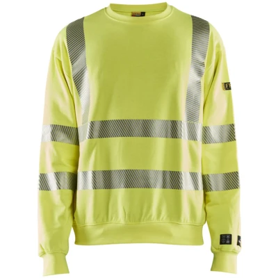 Afbeelding van Blaklader Multinorm Sweatshirt 3087 1762 High Vis Geel S
