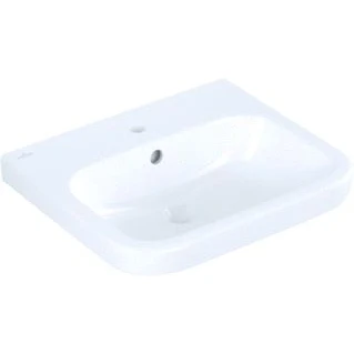 Afbeelding van Villeroy en boch architectura wastafel 550x470 mm met overloop 1 kraangat ceramicplus alpine wit 418855r1