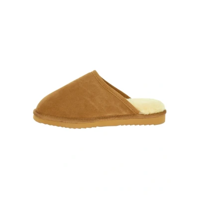 Afbeelding van Pantoffel Warmbat Classic Unisex Suede Cognac Schoenmaat 46
