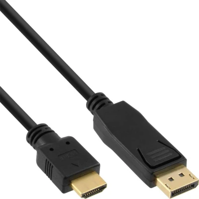 Afbeelding van Delock 82586 Kabel DisplayPort 1.1 male &gt; High Speed HDMI A passief 1 m zwart