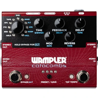 Afbeelding van Wampler Catacombs Dream Series reverb &amp; delay multi effectpedaal