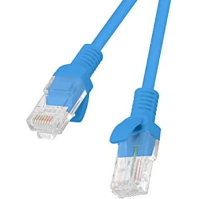 Afbeelding van Stevige UTP netwerkkabel categorie 5e Lanberg PCU5 10CC 0500 B Blauw 5 m