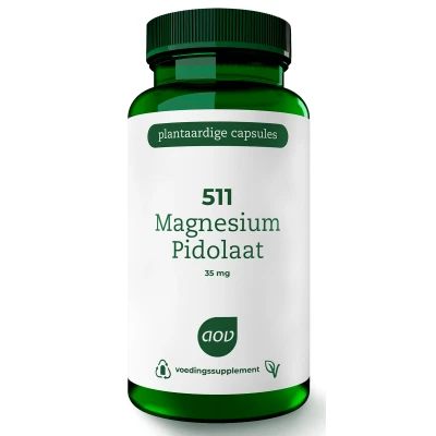 Afbeelding van Gratis Verzending: 2x AOV 511 Magnesium Pidolaat 90 vegacapsules