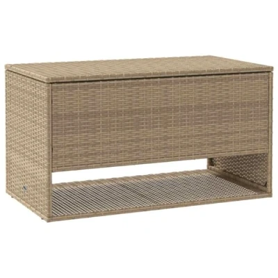 Afbeelding van vidaXL Opbergbox voor buiten 100x55x55,5 cm poly rattan beige