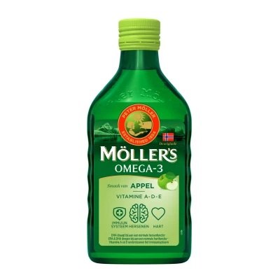 Afbeelding van 2x Mollers Omega 3 Appel 250 ml