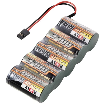 Afbeelding van Reely Modelbouw accupack (NiMh) 6 V 3700 mAh Celen: 5 Sub C Side by JR