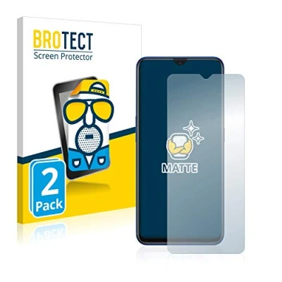Afbeelding van BROTECT (2 Stuks) Antireflecterende Beschermfolie voor Oppo A9 2020 Anti Glare Screen Protector, Mat, Ontspiegelend