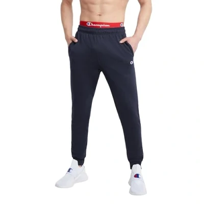 Afbeelding van Champion joggingbroek voor heren, Powerblend, fleece joggingbroek, heren (Reg. of Big &amp; Tall), Navy C Patch Logo, XL