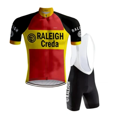Afbeelding van Retro Wielertenue TI Raleigh rood REDTED