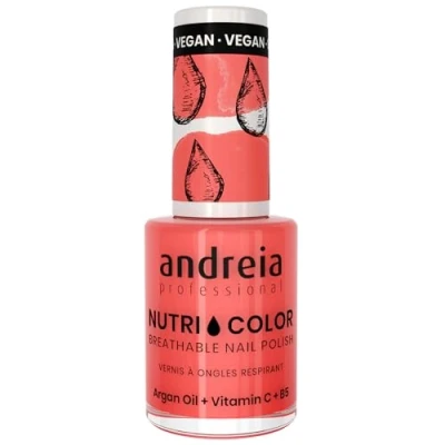 Afbeelding van Andreia Professional NutriColor ademende veganistische nagellak NC15 oranje 10,5 ml
