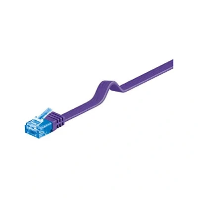 Afbeelding van Goobay CAT 6A Flat Patch Cable U/UTP, violet 1 m