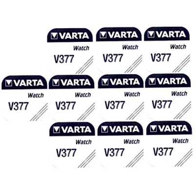 Afbeelding van Varta 377 SR626SW knoopcellen (10 stuks, V377)