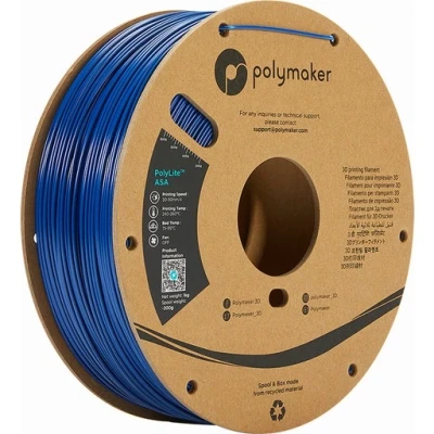Afbeelding van Polymaker PF01005 PolyLite Filament ASA UV bestendig, Weerbestendig, Hittebestendig 1.75 mm 1000 g Blauw 1 stuk(s)
