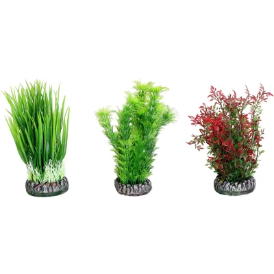 Afbeelding van Flamingo Aquarium plant plastic Sri Lanka decoratie Willekeurig 7.5 x 6 13.8 cm