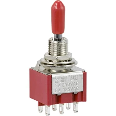 Afbeelding van TRU COMPONENTS TC 9354000 Wipschakelaar 250 V/AC 3 A 2x aan/uit/aan Continu/0/continu 1 stuk(s)