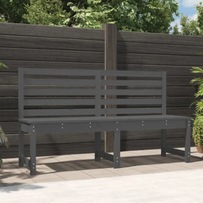 Afbeelding van Tuinbank 157,5 cm massief grenenhout grijs
