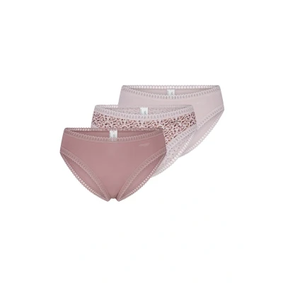 Afbeelding van sloggi GO Crush High leg 3 pak Dames Onderbroek Rose Rood combinatie Maat S