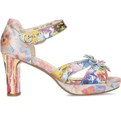 Afbeelding van Laura Vita Sandaal Hicao 01 Lilas Roze Multi