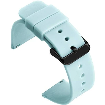 Afbeelding van Shieranlee Siliconen 14MM Rubber Horlogeband Vervanging met Quick Release Pins